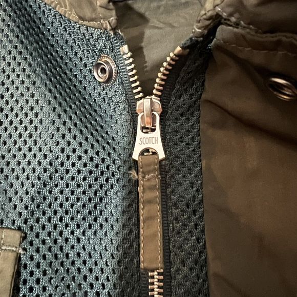 Scotch & Soda Mens Lightweight Quality Summer Jacket Size M Olive Green - Picture 5 of 11